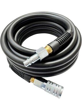 Durable 50FT Hybrid Air Hose 1/2”ID, 1200PSI Burst Pressure, Flexible